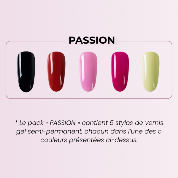 alluma. | Pack de 5 Stylos Vernis Gel Semi-permanent + Lampe UV OFFERTE